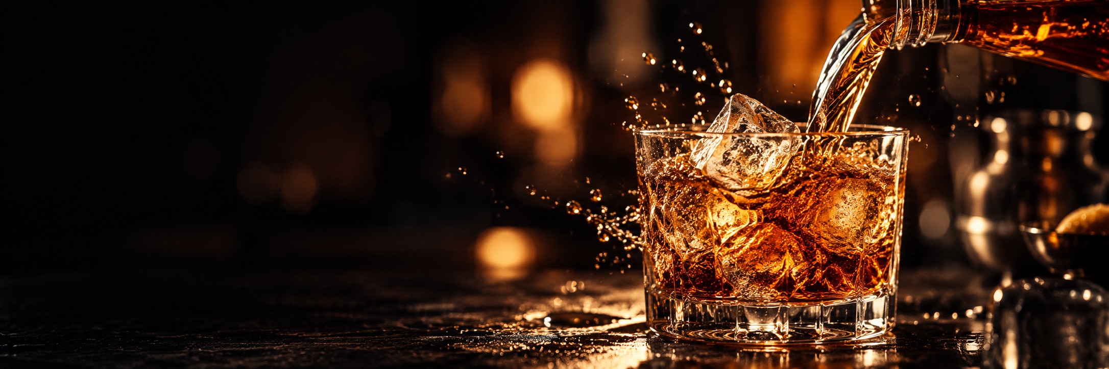 Warm, close-up food and drink imagery